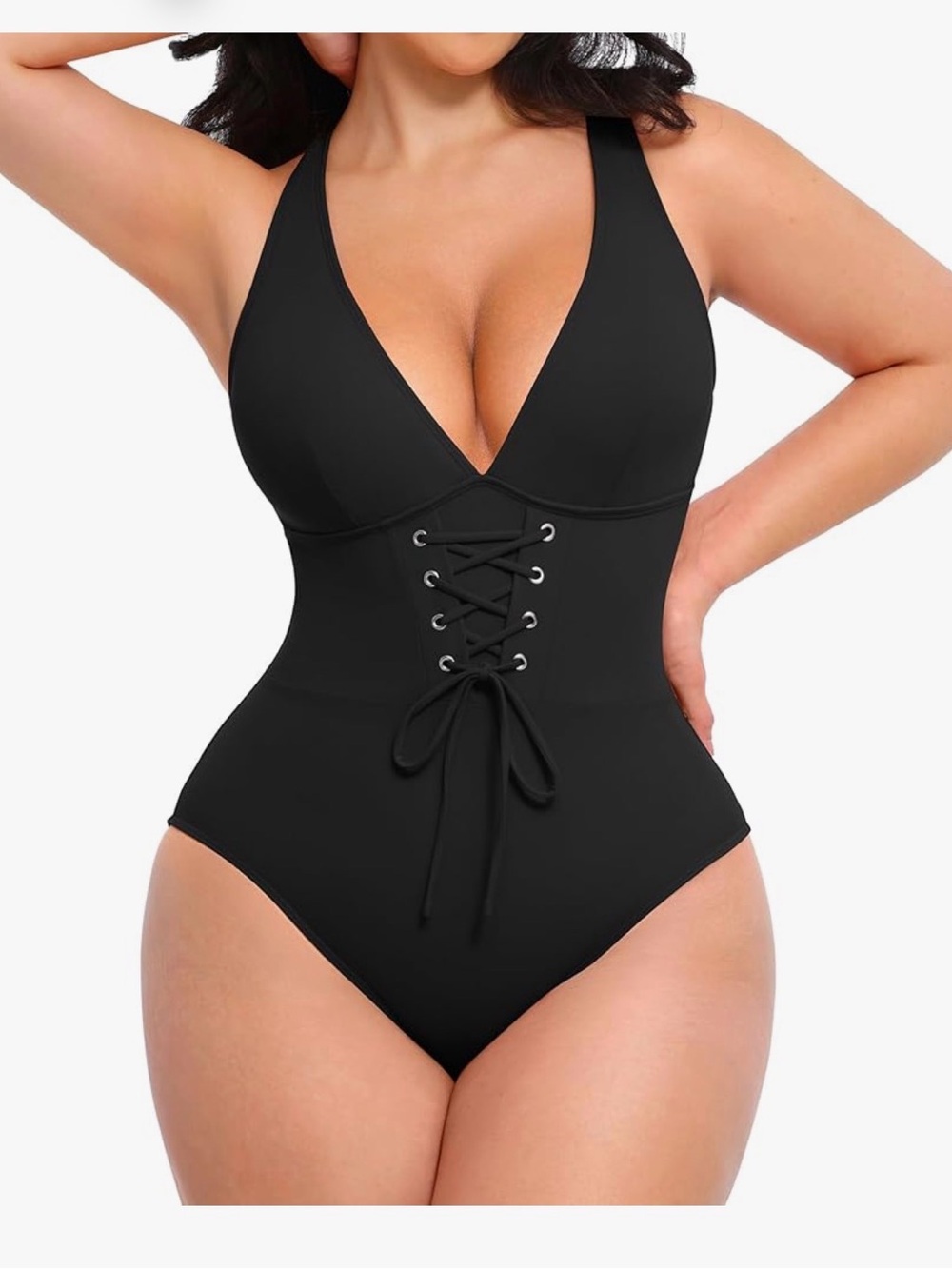 SHAPELLX NWT Women One Piece Swimsuits Tummy Control Push Up Slimming size M